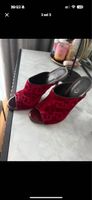 Chaussures mules LIU JO velours rouge taille 38 bon état