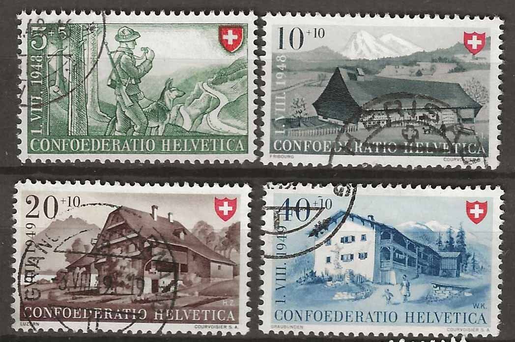 Tutti i francobolli: PP049 - Pro Patria 1949 obl. – Usato da Trélex venduto da Phil_Albert