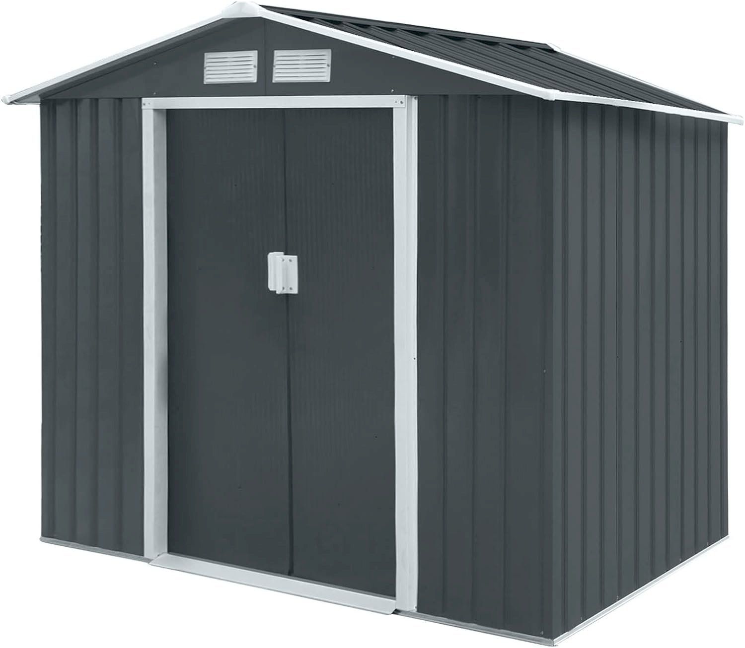 Casette da giardino & serre: HATTORO S100 Metall Gerätehaus Anthrazit – Nuovo e nell'imballaggio originale da Bottighofen venduto da zaap