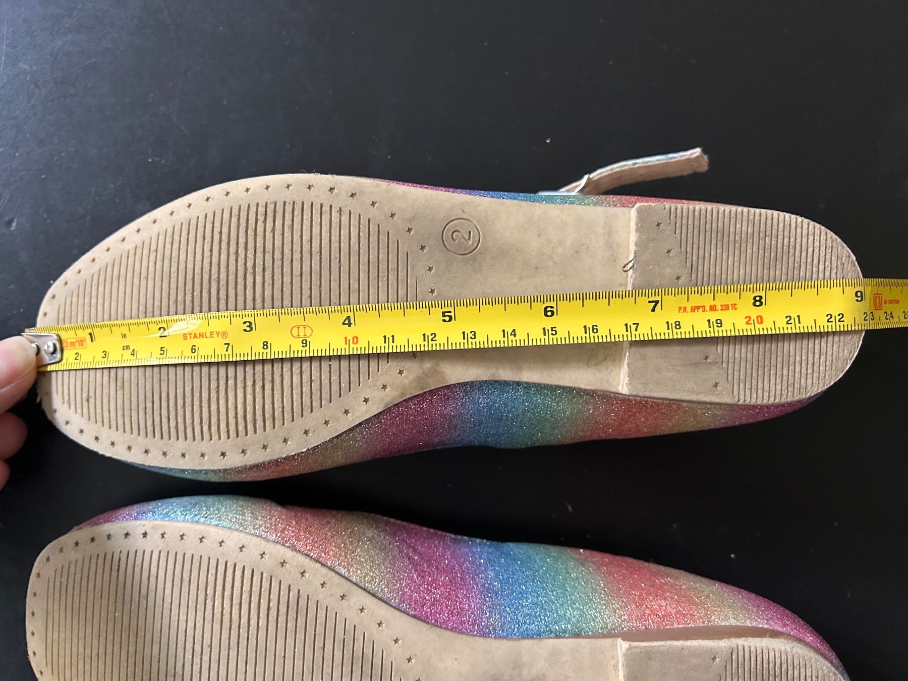 Scarpe per ragazze: Glitzer Schuhe, Regenbogenfarben, Gr. 34.5 – Usato da Zürich venduto da jules0511 3