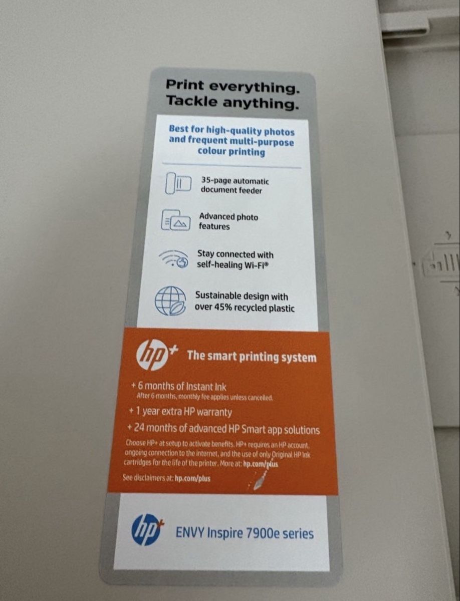 Hewlett Packard Drucker: HP Envy Inspire 7900e Series Multifunktionsdrucker – Neu (gemäss Beschreibung) aus Mülligen von fashion_it 1