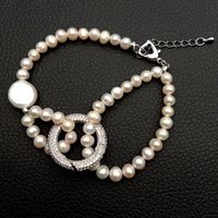 Lua Perlen Armband Echt Bracelet Perle Anneau Vrai 20.5 cm