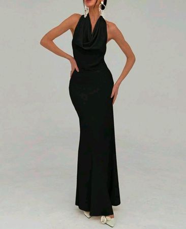 Shein │ Abendkleid │ S │ Rückenfrei / Wasserfall-Ausschnitt