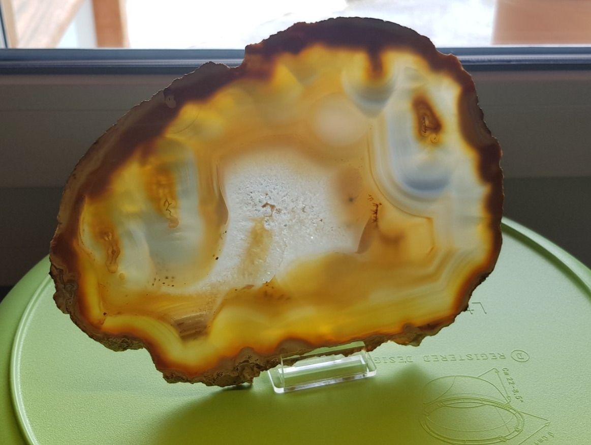 Mineralien & Heilsteine: Achatscheibe gross  Nr 4 – Neu (gemäss Beschreibung) aus Schwanden-Brienz von Testudo06 3