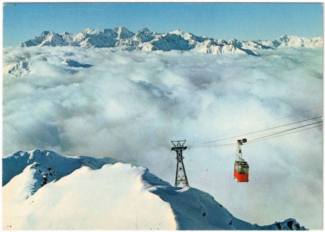 Ansichtskarten: Verbier - Luftseilbahn Attelas – Gebraucht aus Binningen von Mountainrider