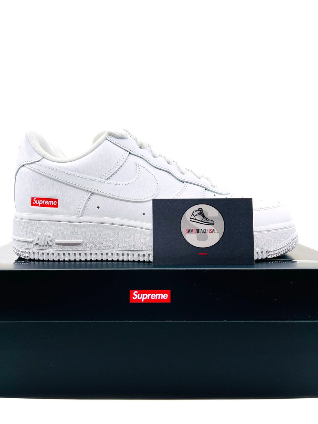 Nike Scarpe da uomo: Nike Air Force 1 Low Supreme White Grösse EU 42.5 – Nuovo e nell'imballaggio originale da Küsnacht ZH venduto da SamSneakerSale 2