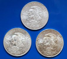 🇲🇽 3 x 25 Pesos Mexiko 1968 Olympiade 67,5 g Silber