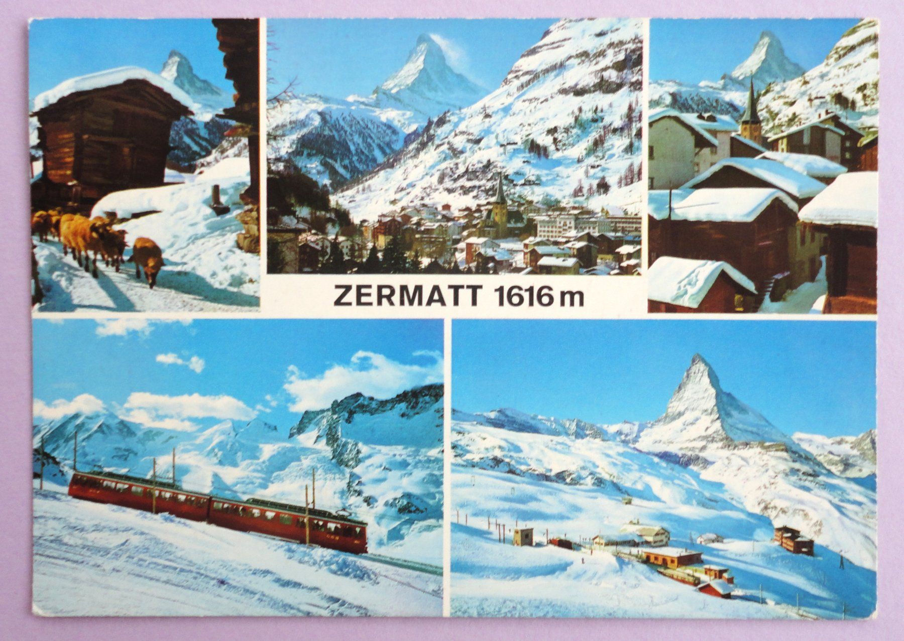 Cartoline postali: Zermatt 1616 m – Usato da Fétigny venduto da Billy2miny