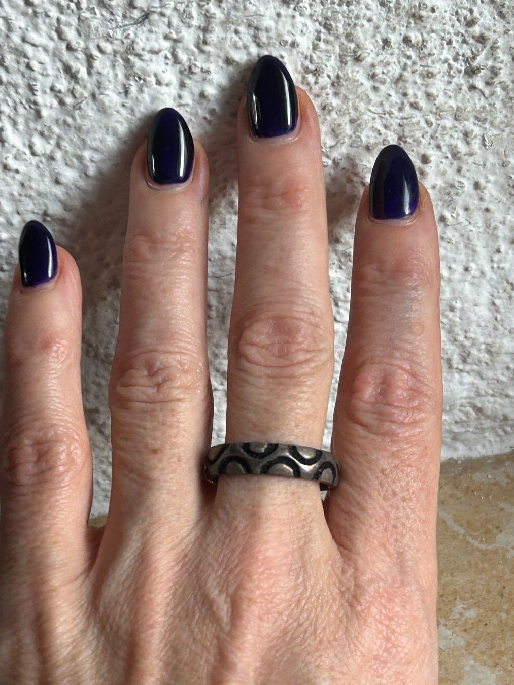 Anelli: Vintage Silberring HALFMOON (Grösse 64) – Usato da Laufen venduto da Bellebellezza 2