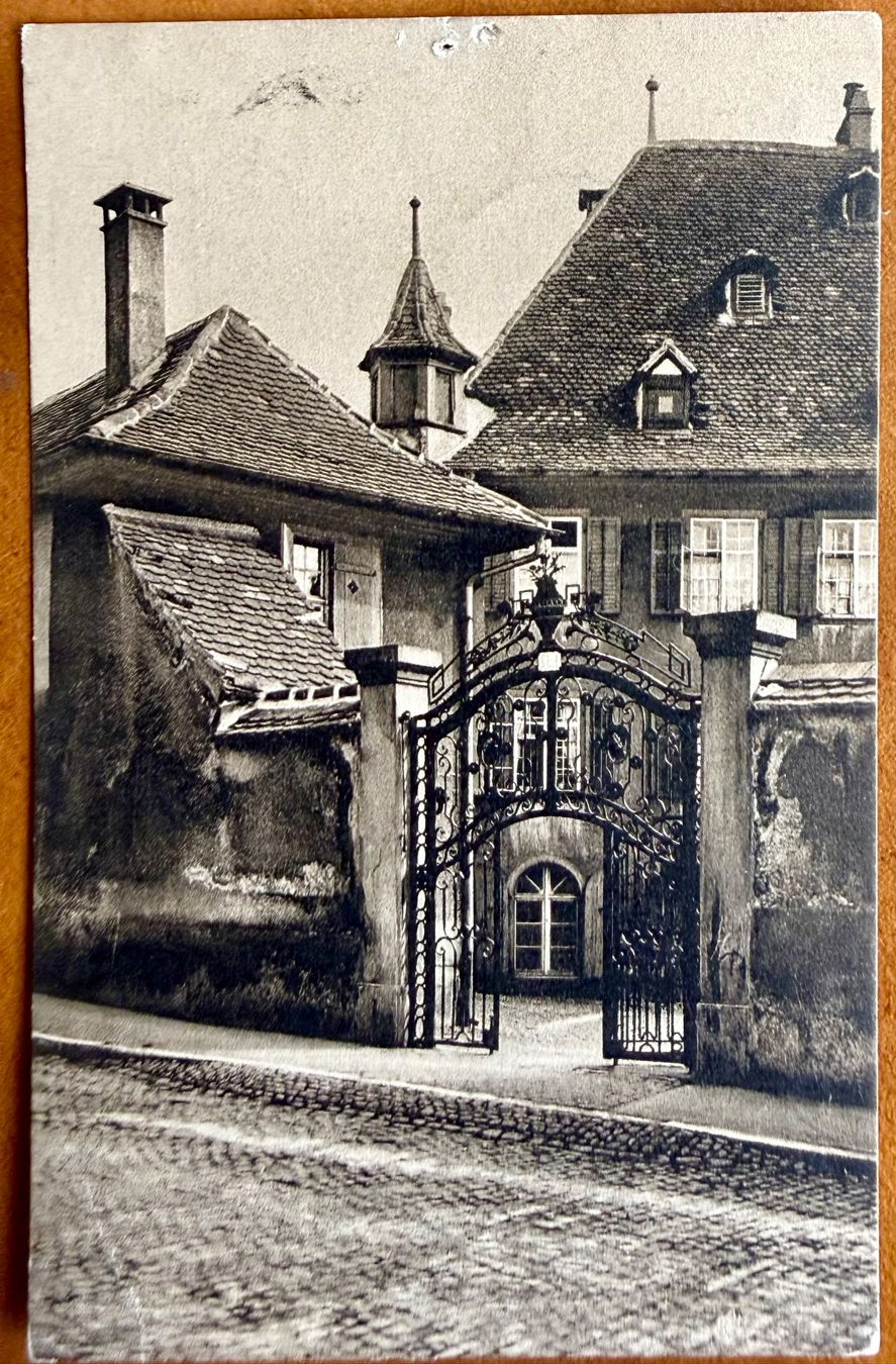 Cartoline postali: Basel - Lindenberg, Katholische . Pfarrhof. 1911 – Usato da Lutry venduto da Ediego