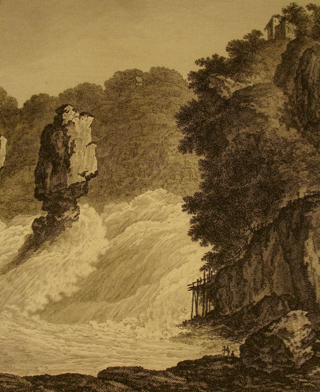 Incisioni: RHEINFALL, KUPFERSTICH 1788 – Usato da Grüningen venduto da Kartensammler 3
