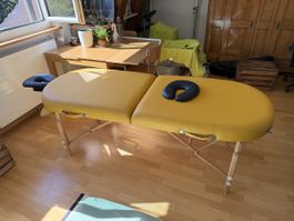 Massage-Liege BodyChoice klappbar gelb