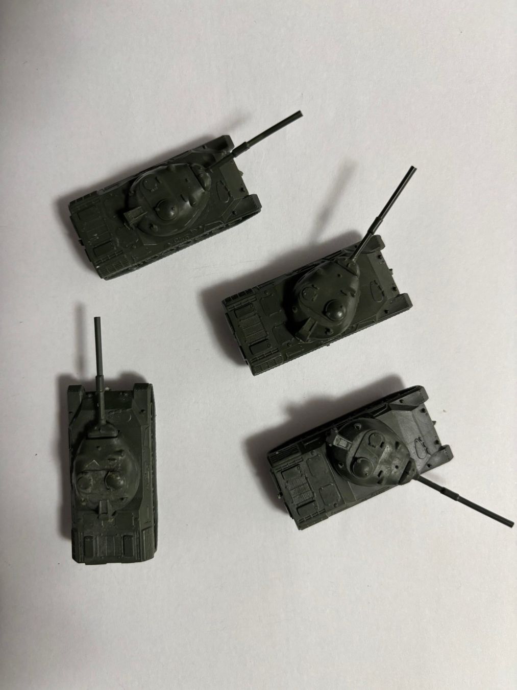 Modellini di ferrovie: 4 x Panzer Leopard 1 Spur N – Usato da Rudolfstetten venduto da saniwiden