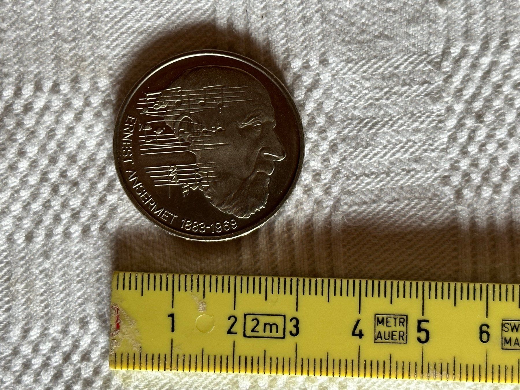 Alle Münzen: Pièce 5 Frs Ansermet de 1983 – Gebraucht aus Ste-Croix von mjmg 2