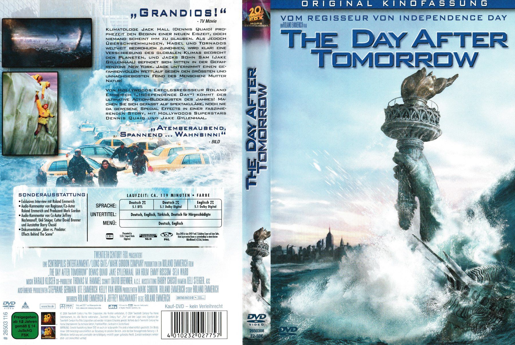 Alle DVDs: DVD - The Day After Tomorrow – Gebraucht aus Langnau am Albis von MediaRescuerKeLoX