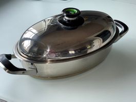AMC Bräter oval mit Visiotherm Deckel Pfanne Topf