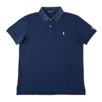 Polo Golf Ralph Lauren bleu marine logo brodé blanc - L #14