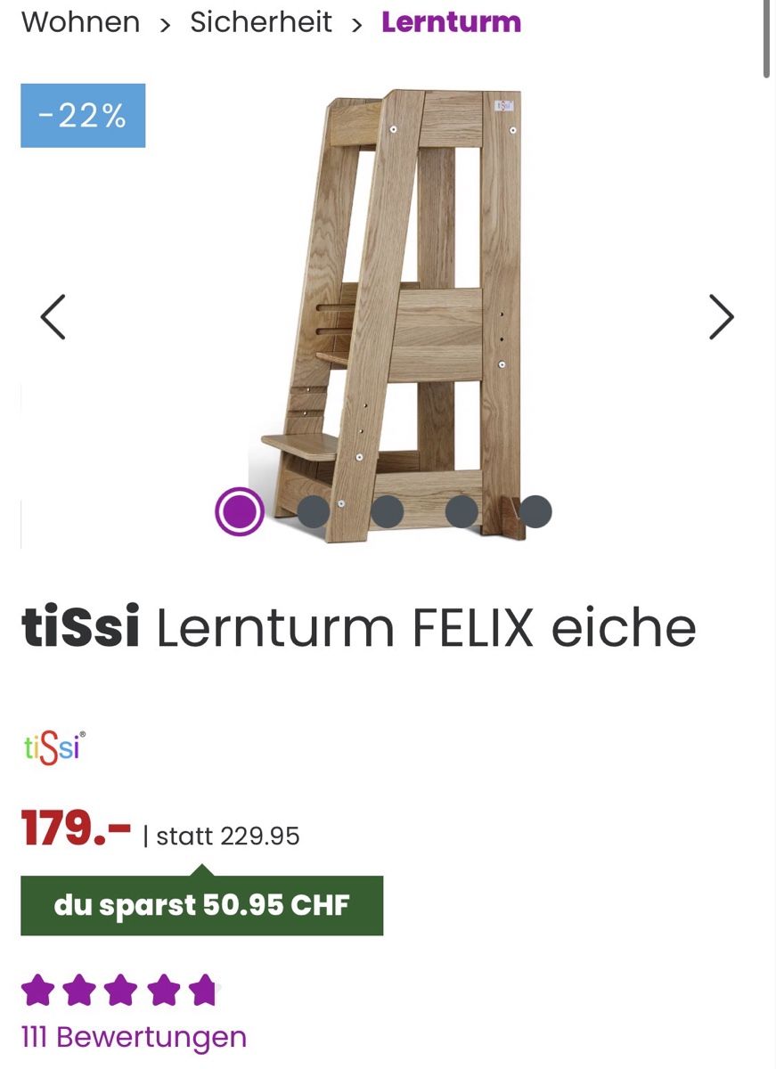 Hochstühle: Kinder Lernturm – Gebraucht aus Näfels von Glitzi01