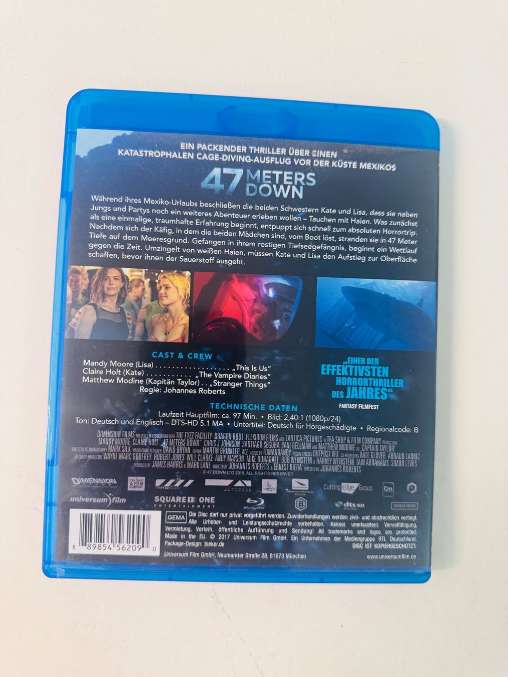 Tutti i DVDs: 47 METERS DOWN. (BLU-RAY) – Usato da Basel venduto da san_2qlq 1