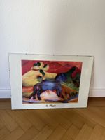 Bild Franz Marc blaues Pferd mit Rahmen