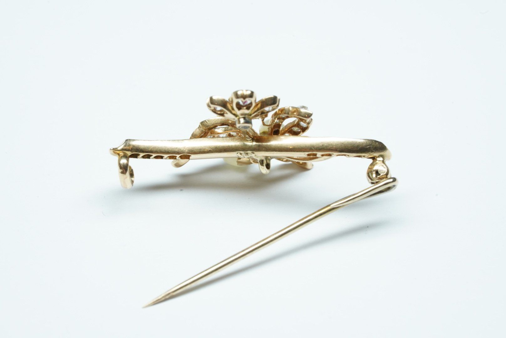 Spille & Fermagli: Blumen Brosche Antikschmuck – Usato da Bülach venduto da Re-Jewelled 3