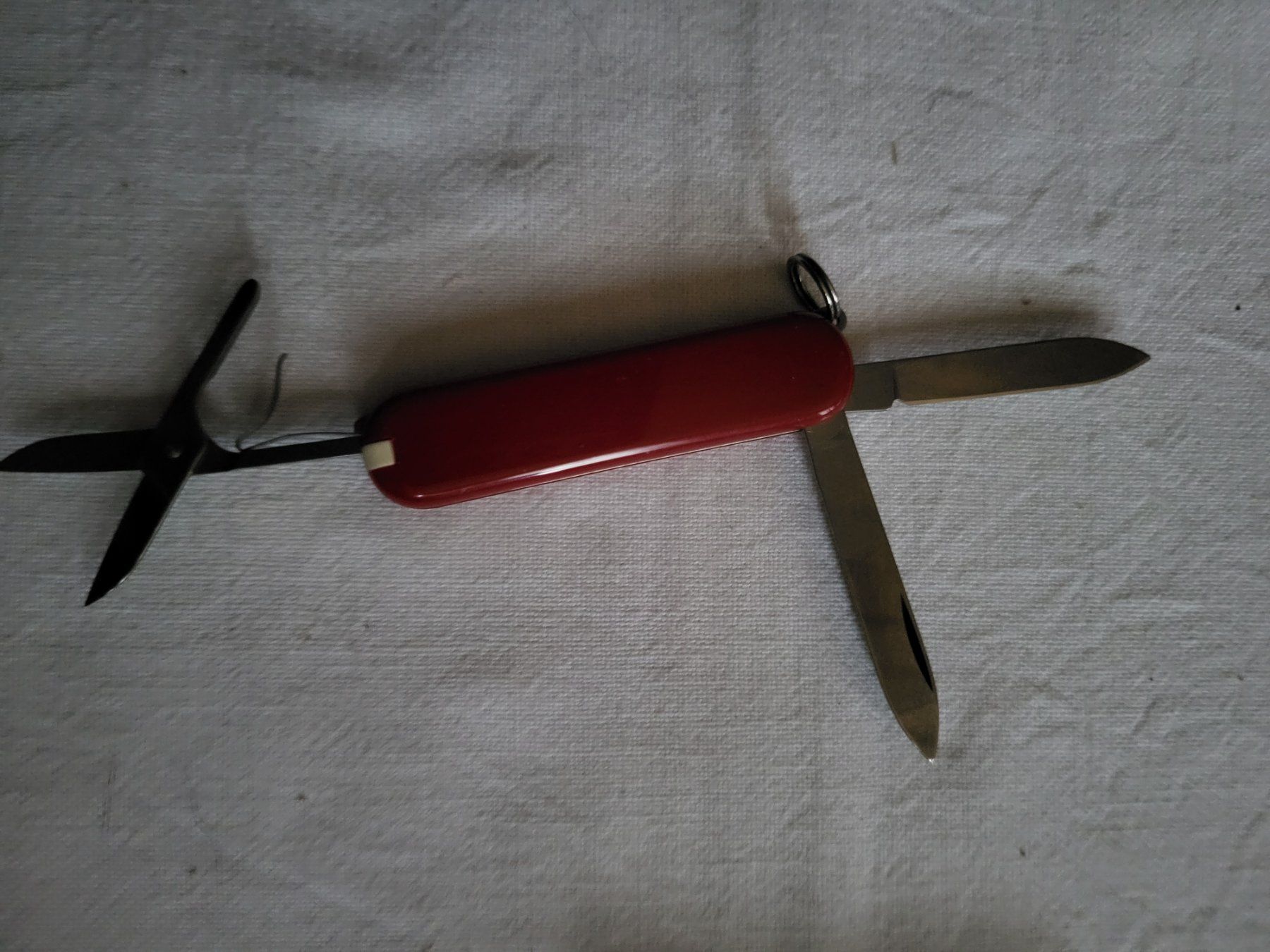 Victorinox Coltelli tascabile: 1 kleines, rotes Sackmesser PHONAK in Etui – Nuovo (secondo la descrizione) da Guggisberg venduto da Aegertenlehn 2