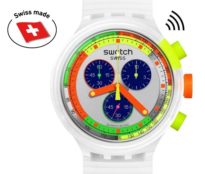 Swatch Uhren: Swatch Big Bold Chrono NEON JELLY PAY – Neu und originalverpackt aus Wettswil von rotonda