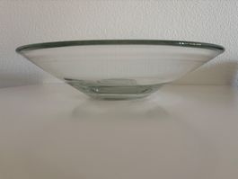 Glasschale aus der Glasi Hergiswil ø42cm/ Höhe 10 cm