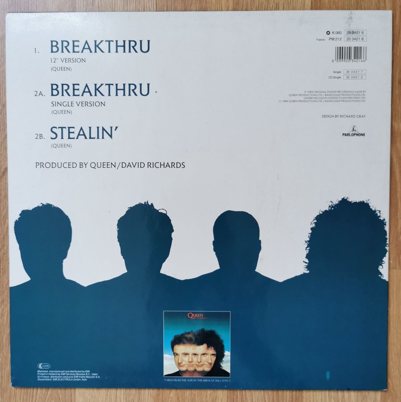 Vinyles: Queen - Breakthru Vinyl Maxi-Single 1989 – D'occasion à Birsfelden par dsc_f8gx 1