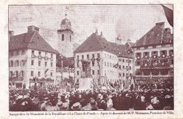La Chaux-de-Fonds  NE  -  Inauguration du Monument   en 1910
