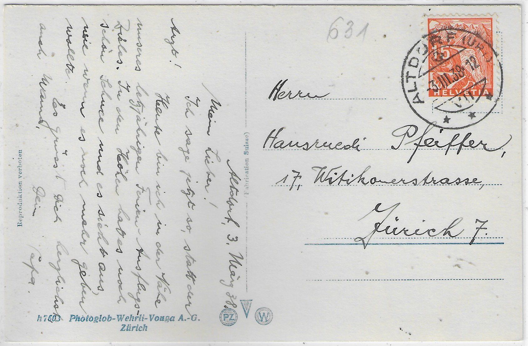Cartoline postali: Gotthardbahn Nordseite - Flüelen – Usato da Ettingen venduto da Kartenplanet 1