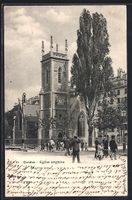 AK Genève, Eglise anglaise, 1903