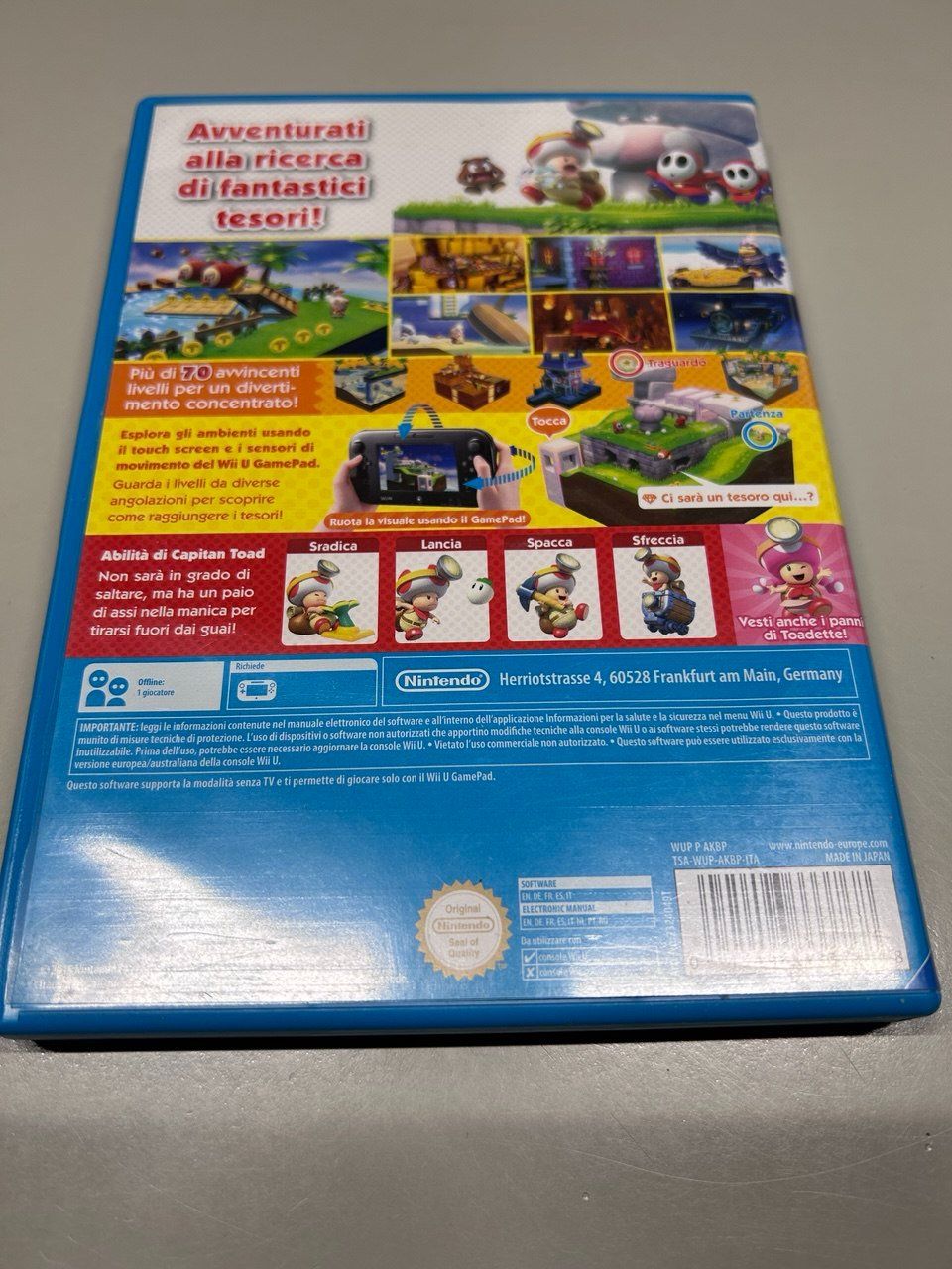 Nintendo Giochi: Captain Toad: Treasure Tracker per Wii U – Usato da Giubiasco venduto da LorisVale 1