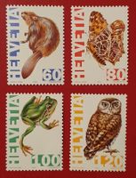 BEDROHTE TIERE BIBER EULE SATZ 876 - 879 1995** POSTFRISCH