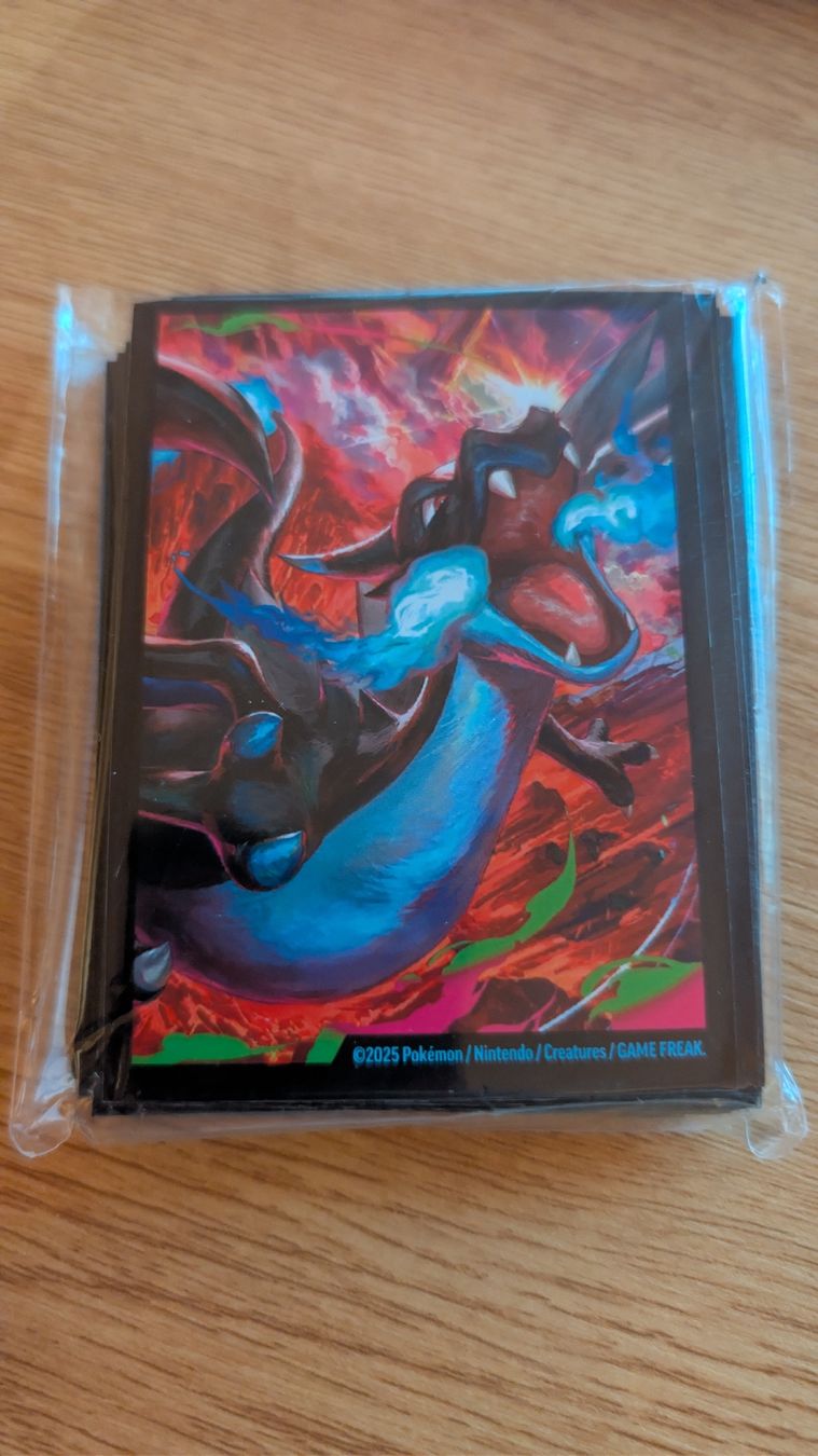 Pokémon Sammelbilder & Trading cards: 1x Sleeves Charizard Artwork – Neu (gemäss Beschreibung) aus Ascona von MitzMuseum