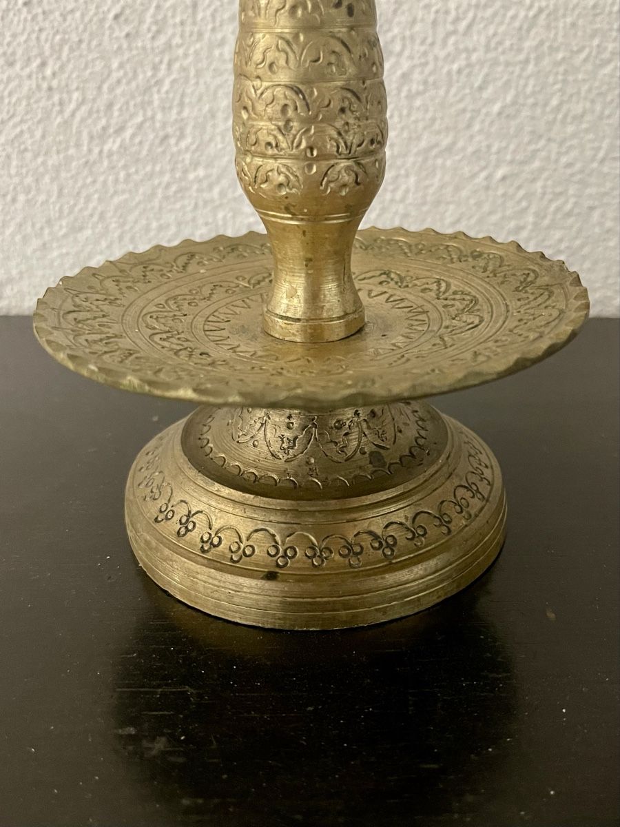 Portacandele: 2 alte Messing Kerzenhalter – Usato da Dübendorf venduto da Crioula 2