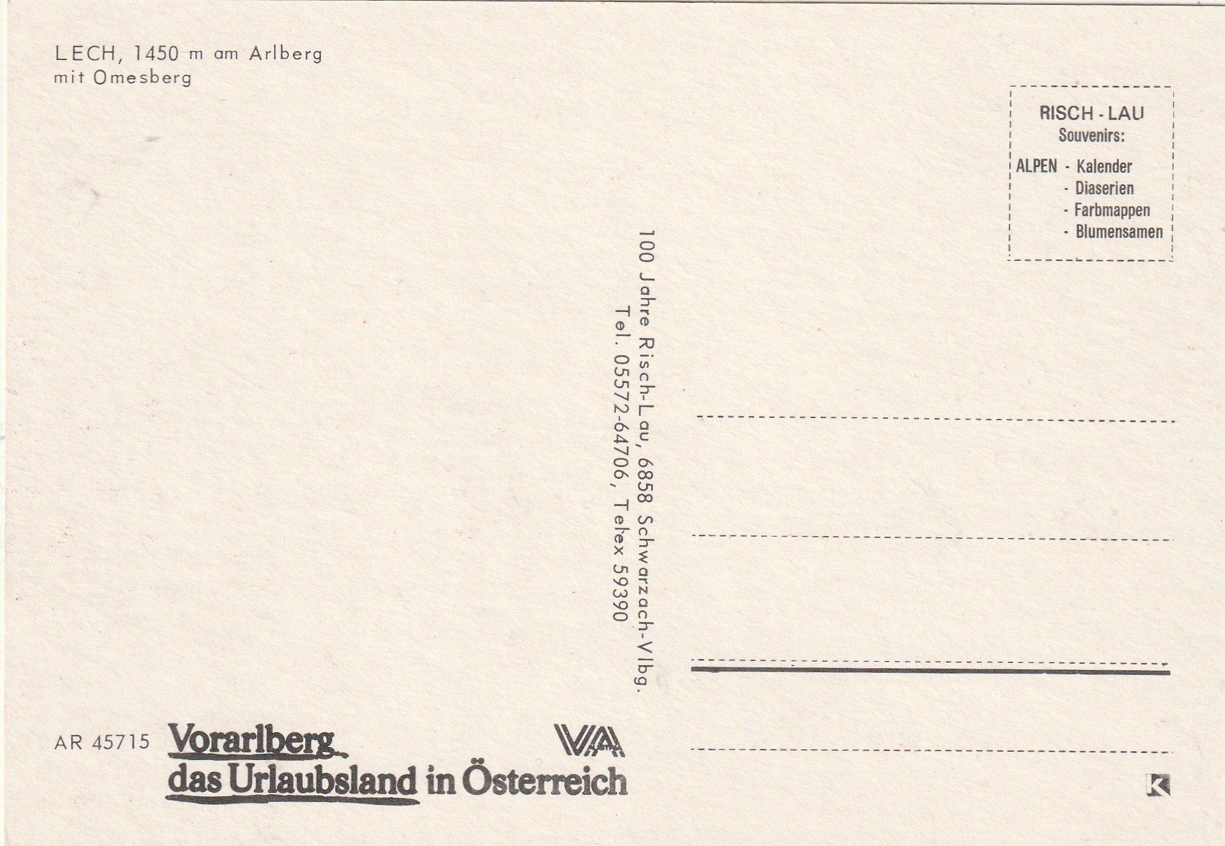 Cartes postales: Lech Arlberg – D'occasion à Lumbrein par made02 2