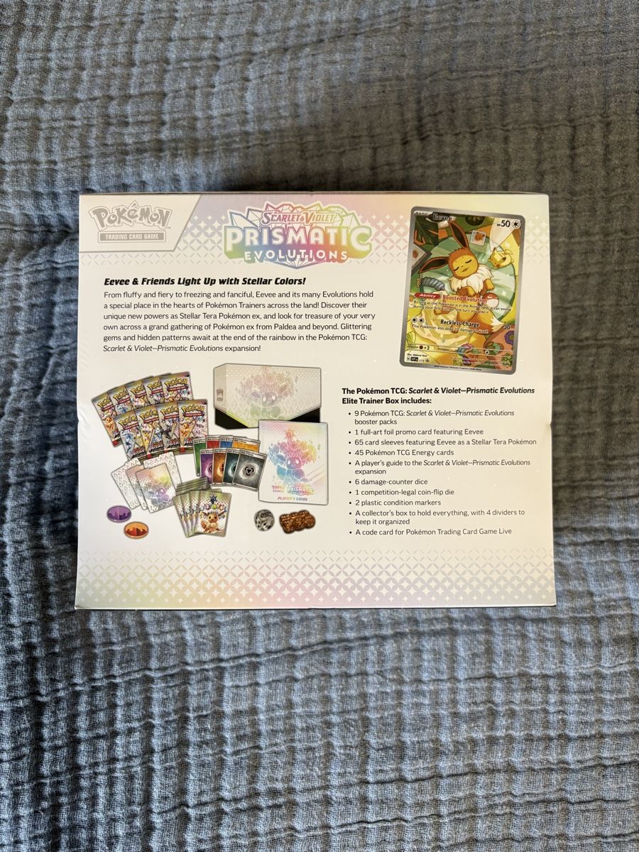 Karten: Prismatic Evolutions ETB – Neu und originalverpackt aus Marthalen von Cre_r2pb 1