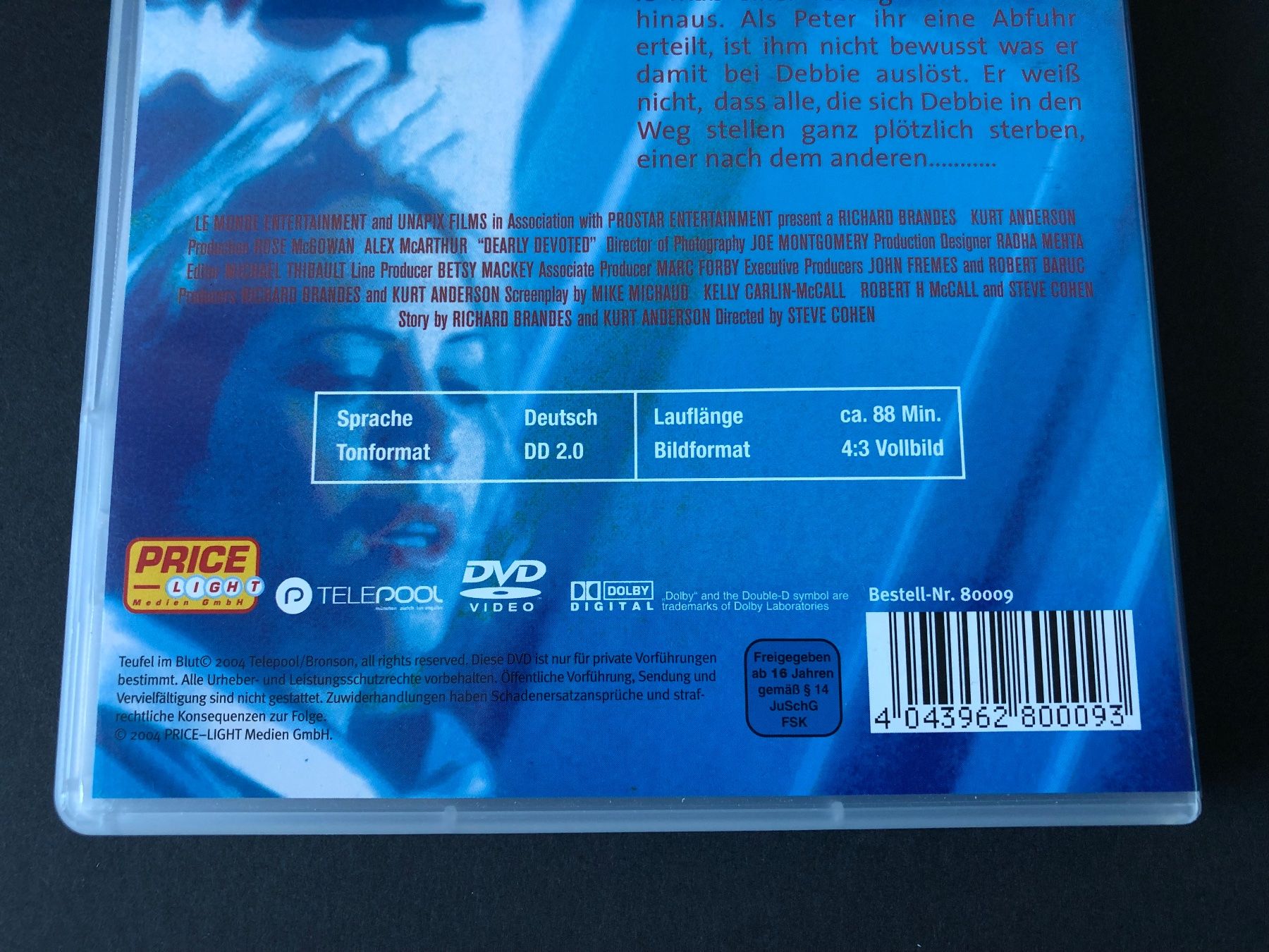 Tutti i DVDs: Teufel im Blut (1998) - DVD – Usato da Bern venduto da McFlurry_08 2