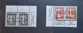 W19 & W20 Ersttagstempel Aesch SBB