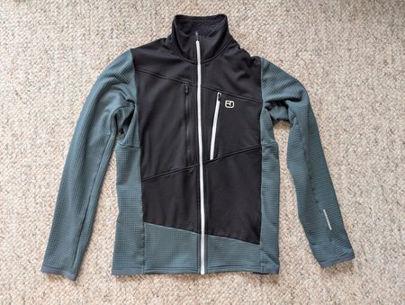Ortovox Fleece Grid Jacke Merino Herren M, Dark Arctic Grey