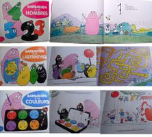 BARBAPAPA 3 livres couleurs nombres labyrinthes
