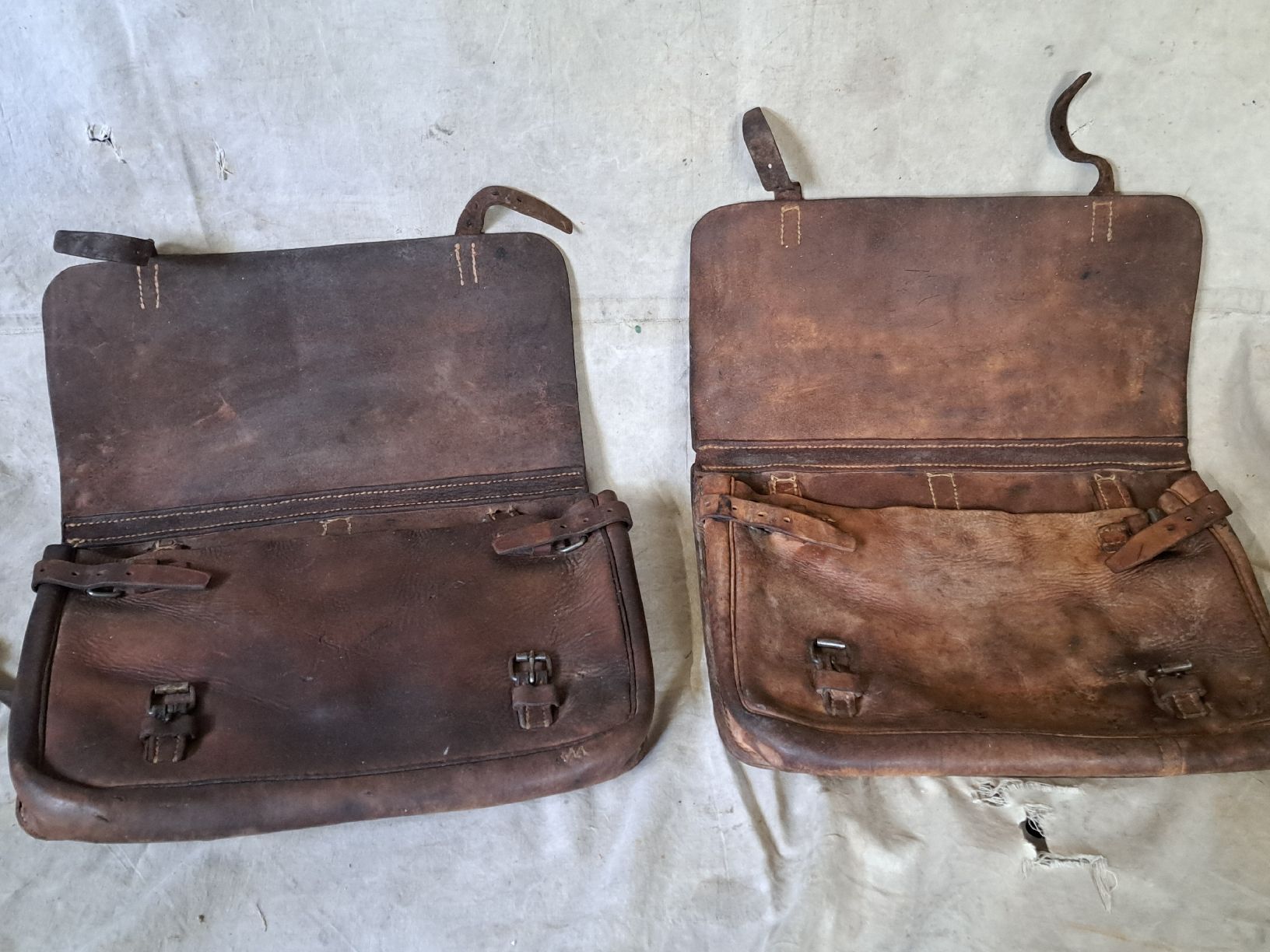 Schweizer Armee Borse: 2.WK Schweiz Armee Train Satteltaschen  – Usato da Muotathal venduto da s_spiess 5