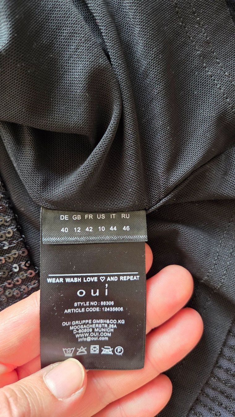 Top: Oui Paillettentop Gr. 40 – Nuovo (secondo la descrizione) da Berikon venduto da alko93 2