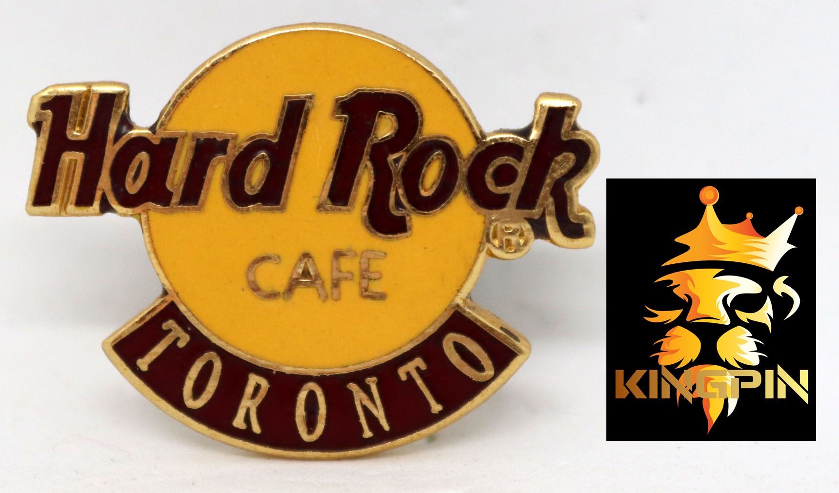 Hard Rock Cafe Placchette & Badge: Hard Rock Pin Classic Logo Toronto Canada – Usato da Hinterforst venduto da -KINGPIN-
