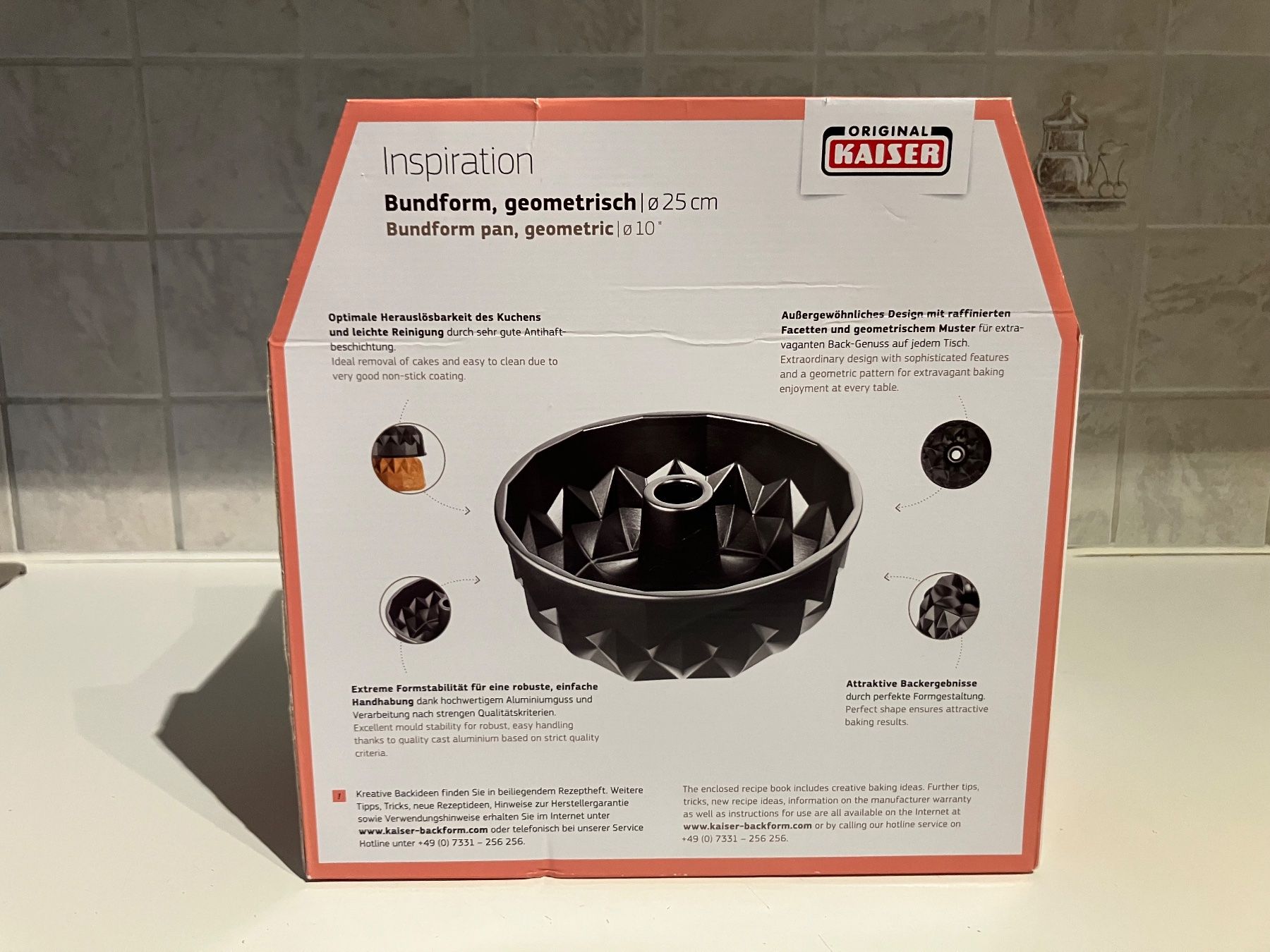 Kaiser Teglie da forno: KAISER Inspiration Bundform geometrisch, 25 cm – Nuovo (secondo la descrizione) da Oberuzwil venduto da Paga77 1