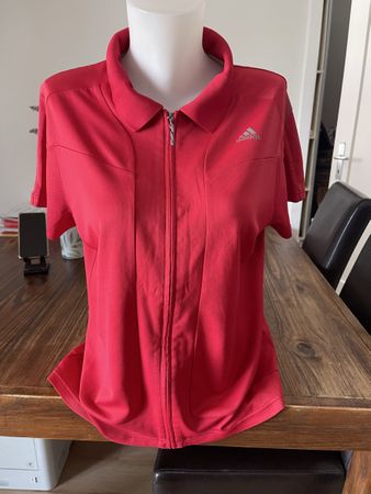 Polo Adidas femme rouge vintage 42/44 lisez les mesures