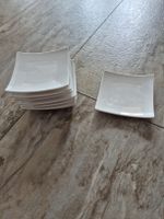 8 Stück Dessertteller / Vorspeisenteller, Weiss, Top!