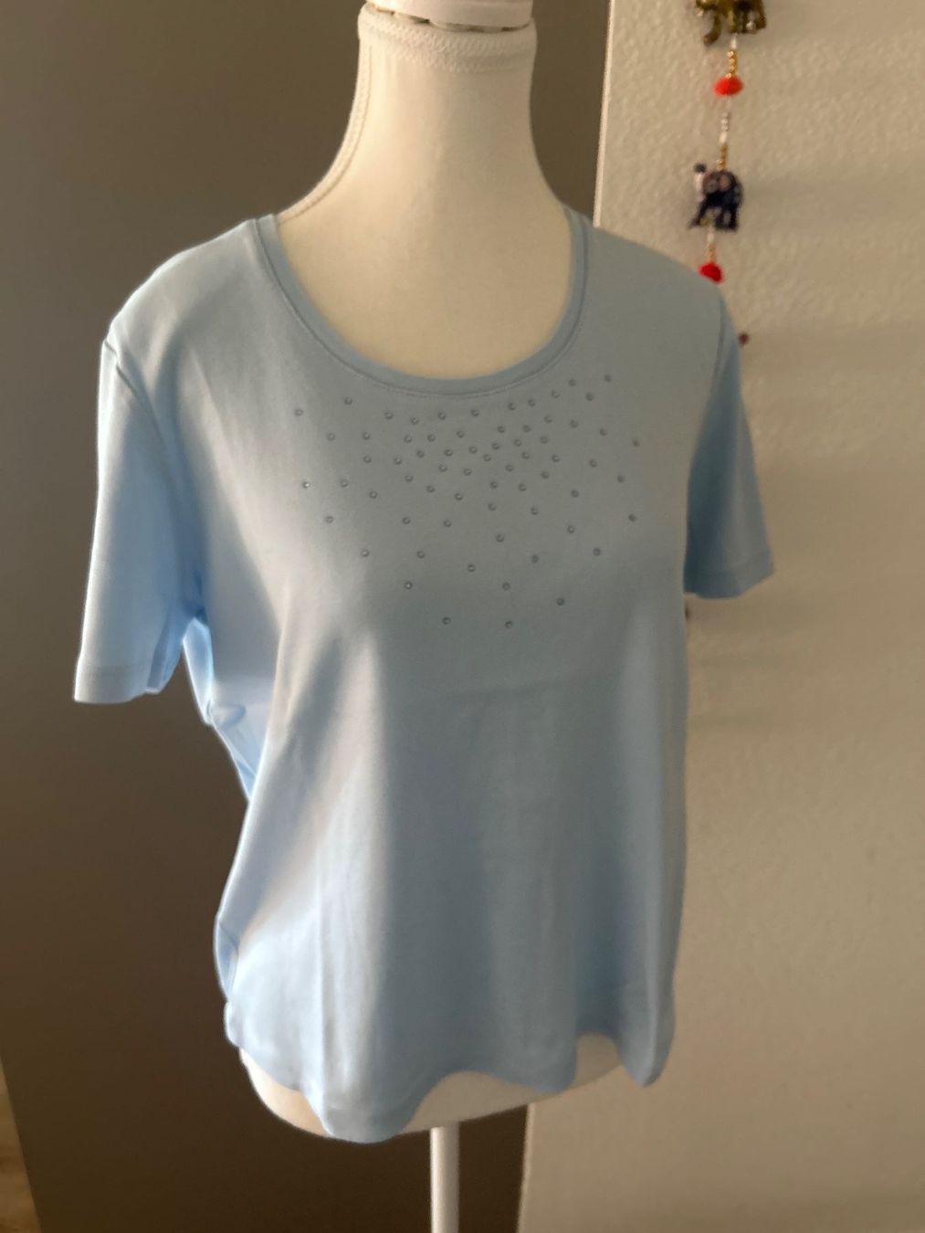 T-shirt: Kurzarm Shirt hellblau von PRESTIGIO Grösse 42 – Usato da Brunnen venduto da Nala2929 1