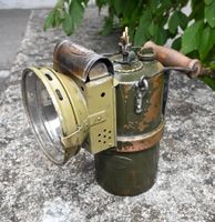 CH - MILITÄR Karbidlampe DECKER Neuchatel doppelt gemarkt